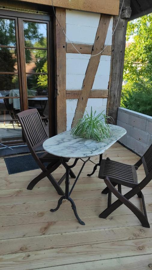 Gite Au Petit Ruisseau-Etage Et Combles-Maison Alsacienne 4 Personnes 4 Nuitees Minimum Langensoultzbach Exterior foto